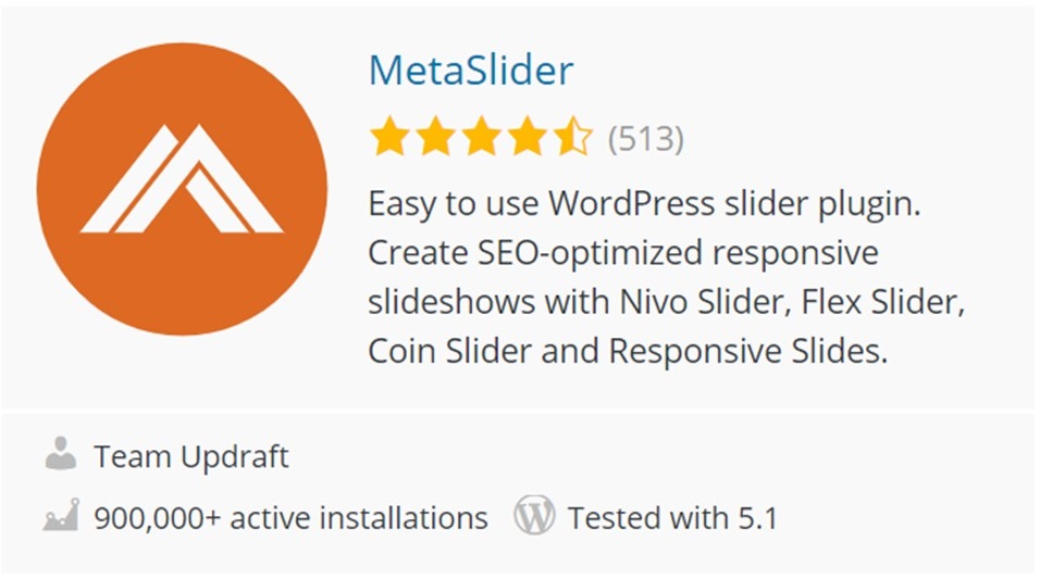 MetaSlider plugin 