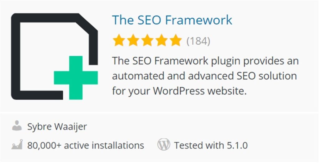 The SEO Framework plugin 